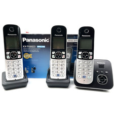 Panasonic Schnurlostelefon Kx-tg6823gb Trio Schwarz OVP geprüft! ✅