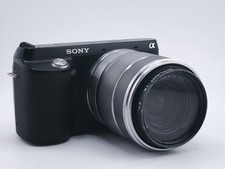 Sony Alpha NEX-F3 mit 18–55mm Objektiv Schwarz Digitalkamera 