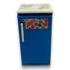 Vintage Puppenküchen Kühlschrank – Miniatur Kühltruhe Retro Deko