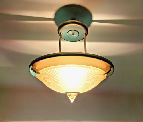Deckenlampe metall echtglas - echtglas,