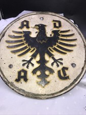 ADAC Auto Plakette Schild Durchmesser 25 cm aus Metall Sehr Selten Rar