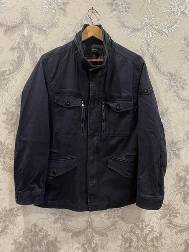 Men diesel jacket black cotton - diesel,