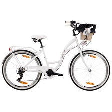 Goetze Mood 26 Zoll Damenfahrrad Retro Citybike, 6-Gang Tiefeinsteiger mit Korb!