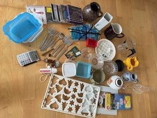 50 er Haus Paket Box Küchenhelfer Messer Kleinteile Becher Küche Besteck  Glas