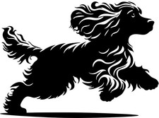 Cocker spaniel aufkleber - cocker,