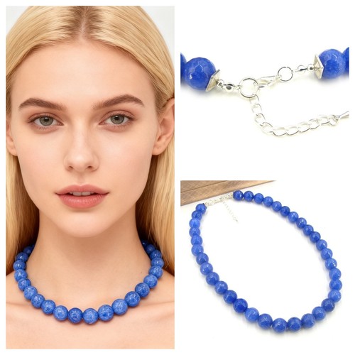 Saphir kette halskette rund - halskette,