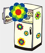 8 x 10 cm Blumen Aufkleber Pril* Blume Prilblumen Retroblume Retrostyle Flowers