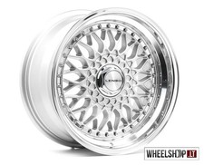 Lenso BSX BMW E30 R17 4x100 Alufelgen 4x 17 Zoll Silber Lippe 7.5J ET20 Felgen