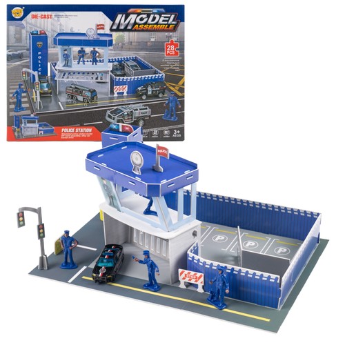 Puzzle polizeistation mit - 3d-puzzle,