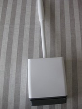 WC-Bürstengarnitur Gummiborsten eckig mit weiß/anthrazit schmal Wohnmobil Camper