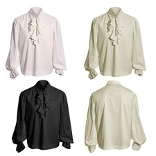 Herren Piraten Hemd Puffärmel