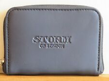 Portemonnaie Geldbörse - Marke Storm London - Leder - dunkelblau - neu - klein