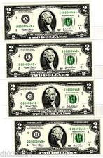 12 BANKNOTEN 2 $ DOLLAR 2003