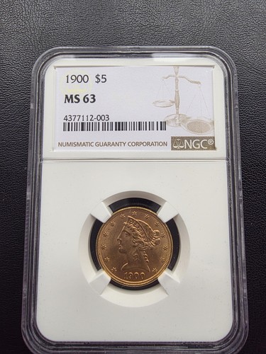 Usa dollar goldmünze - 5, 1900