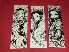 Demon slayer lesezeichen set - demon, lesezeichen-set