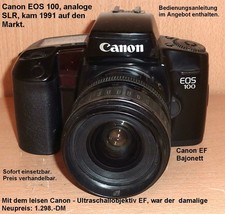 Canon EOS 100, analoge SLR, EF 28-80