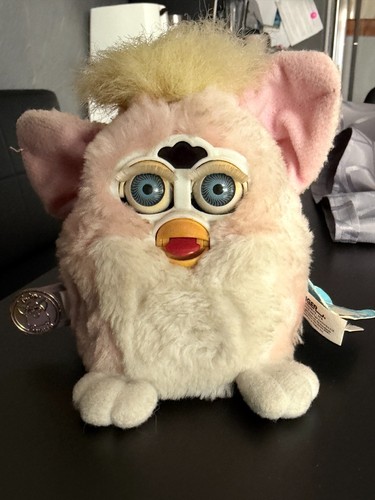 Vintage furby baby 1999 peachy - vintage,