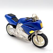 Vintage Motorrad Tischfeuerzeug Gasfeuerzeug Feuerzeug aus Sammlung Blau 14x8cm