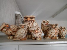 Figur, Eulenfamilie 7stk