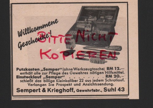 Suhl werbung 1939 sempert - suhl,,