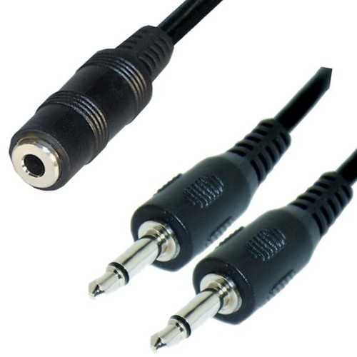 Audio kabel 5mm klinke 2m - klinke, 0,2m