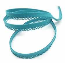 Schrägband mit häkelborte - schrägband,