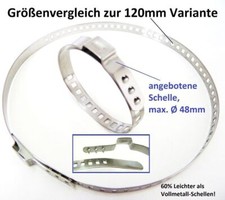 max Ø 48mm verstellbare Schelle Befestigung Achsmanschette -60% Ultra leicht