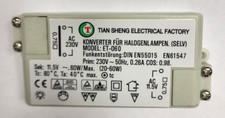 Konverter für Halogenlampen ET-060 Trafo 20-60 Watt 12V - 230V Transformator R-