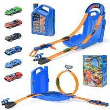 Kinder Auto Rennbahn Set mit 6