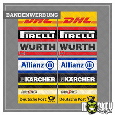 Slotcar Bandenwerbung Set