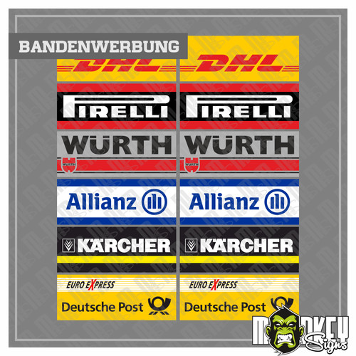 Slotcar bandenwerbung set - slotcar,