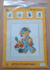 Kreuzstichbild "Teddy als