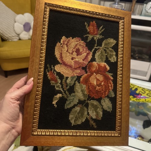 Vintage blumenstickerei - vintage,