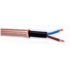 1 x Stoffkabel 2x0,75mm²