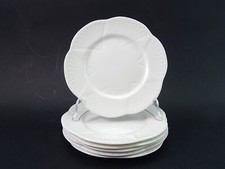 Antike Porzellan Weiß Service 6 Geschirr Sweet FINE BONE CHINA SHELLEY ENGLAND