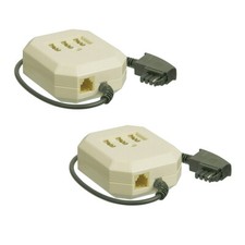 2x TAE-F NFN Telefon Verteiler