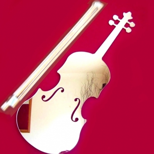 Acryl spiegel violine bogen - acryl,