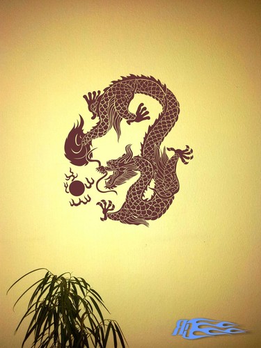 Wandtattoo japanischer drache - japanischer,
