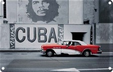 Blechschild 12x18 cm Cuba