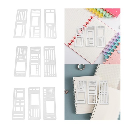 Journal schablonen - 3x,