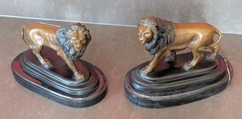 2er set schwere löwen figuren - 2er,