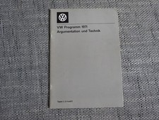 VW Käfer Typ 3 411 intern Argumentation Technik Prospekt Brochure 1970 Deutsch