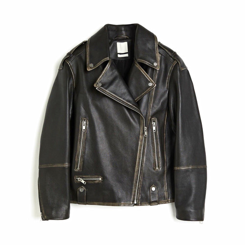 Damen biker lederjacke - biker,