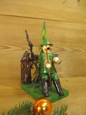 uralt Räuchermann Smoker "Jäger / Waidmann" Handarbeit Erzgebirge Einzelstück