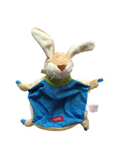 WIE NEU * SIGIKID Esprit HASE HÄSCHEN blau Schmusetuch Schnuffeltuch Kuscheltuch