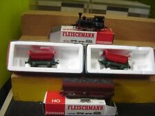 Fleischmann HO Dampflok ANNA mit 2 Loren und 1 Kohlewagen "Gebraucht"(025W)