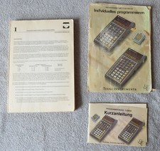 Texas Instruments TI-58/58C/59 Anleitung Kurzanleitung Progammieranleitung Buch