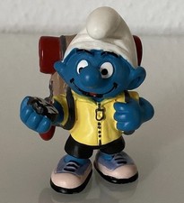 Abenteurer Abenteuer Schlumpf 20474 Rucksack Rar Selten Blue Dot Schleich Smurfs