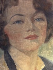 Vintage/Antik Öl Portrait