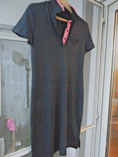 + Damen Stretch  Polo Kleid von BPC Gr.36/38 in Schwaz-Rosa abgesetzt neuwertig